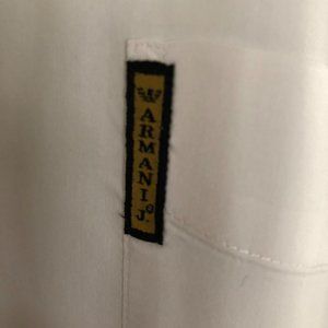 Brand New Button Down White Armani Shirt XL